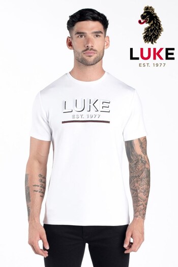 Luke 1977 Three D White T-Shirt (C27163) | £60