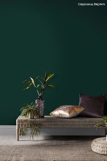 Graham & Brown Green Luxury Emerald Plain Wallpaper (C27952) | £49