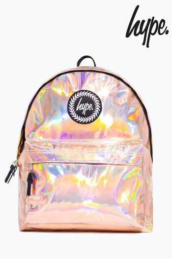 Hype. Gold Holographic Backpack (C28181) | £35