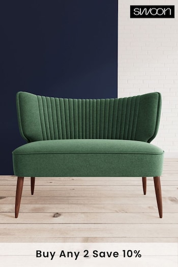 Swoon Smart Wool Hunter Green Duke Two Seater Sofa (C28206) | £889