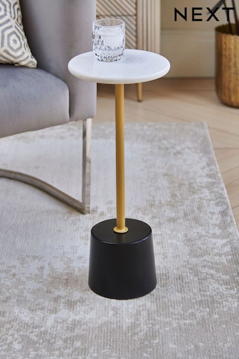 White Marble Side Table (C28299) | £75