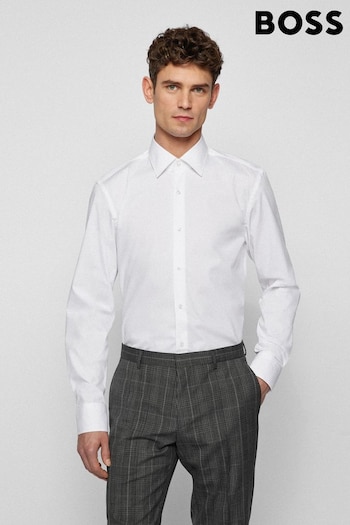 BOSS White Chrome Slim Fit Shirt (C28302) | £79