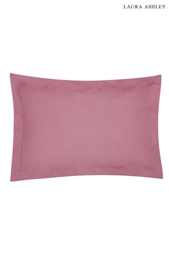 Laura Ashley Set of 2 Mulberry Red 400 Thread Count Pillowcases (C28359) | £25