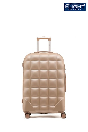 Flight Knight Large Hardcase Printed Lightweight Check In Suitcase With 4 Wheels (C28523) | £80