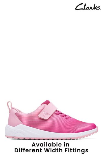 Clarks Pink Multi Fit Older kids Aeon Trainers (C28584) | £40
