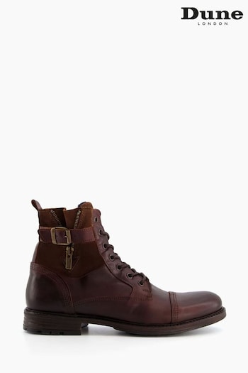 Dune London Call Casual Buckle Detail Ankle Boots (C28732) | £135