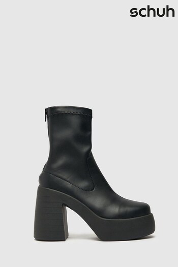 Schuh Abel Chunky Black Platform Boots (C28870) | £55