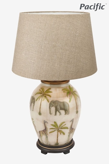 Pacific Grey Safari Jenny Worrall Medium Table Lamp (C28888) | £335
