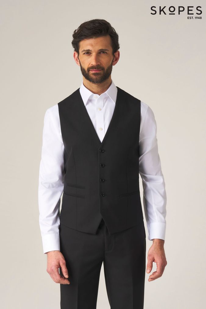 Black tuxedo with waistcoat clearance