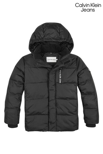 Calvin VTB Klein Jeans Boys Black Essential Puffer Jacket (C29426) | £160