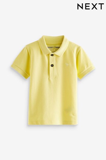 Yellow Short Sleeve Plain Polo Shirt (3mths-7yrs) (C29464) | £5 - £7
