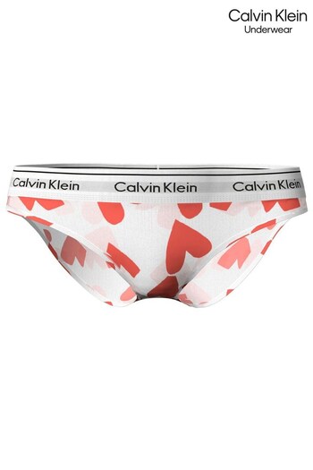 Calvin rba Klein Orange Modern Cotton V Day Bikini (C29491) | £25