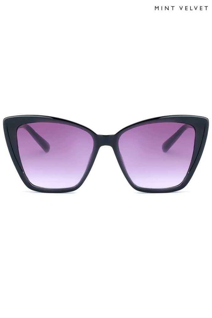 Mint Velvet Black Catalina Sunglasses (C29535) | £59