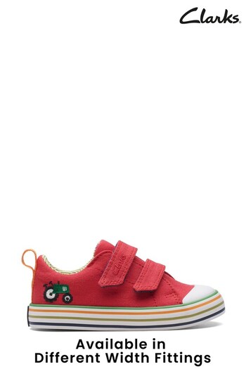 Clarks Red Toddler Multi Fit Frugi Trainers (C29659) | £30