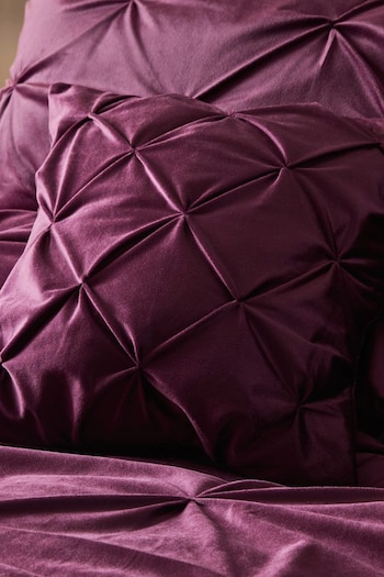 Soiree Red Mira Velvet Square Cushion (C29884) | £16