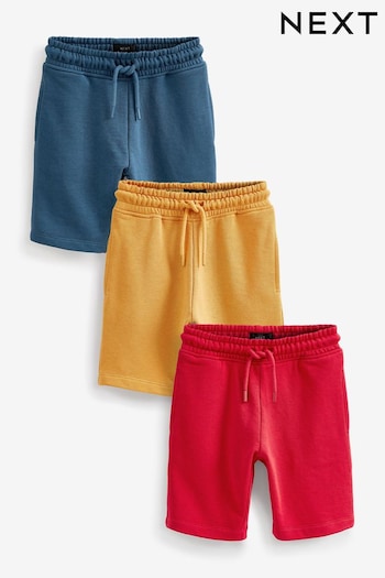 Blue/Red/Yellow 3 Pack Jersey Shorts (3-16yrs) (C29886) | £18 - £33
