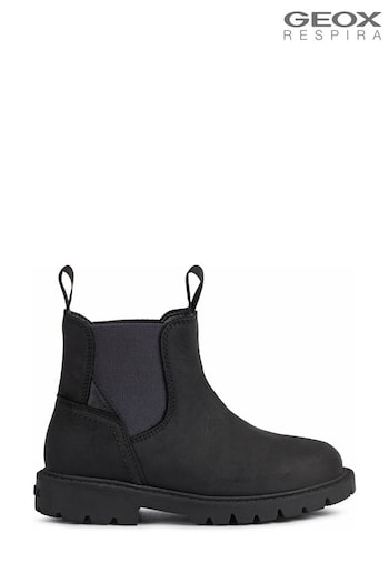 Geox Boys Shaylax Black Ankle Boots (C30050) | £65