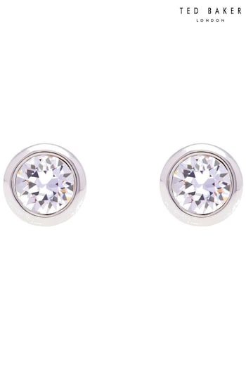 Ted Baker Silver Tone SINAA: Crystal Stud Earrings (C30232) | £30