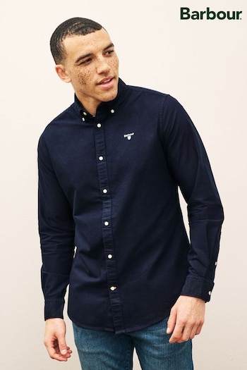 Barbour® Navy Blue Oxtown Classic Oxford Long Sleeve Cotton Shirt (C30249) | £70
