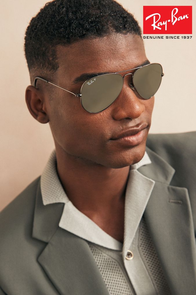 Buy Men s Silver Sunglasses Online Next UK