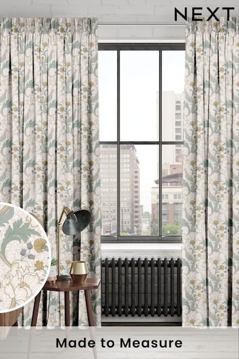 Sage Green Didsbury Made To Measure Curtains (C30309) | £91