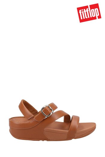 FitFlop Skinny Brown Leather Z-Strap Sandals (C30350) | £37