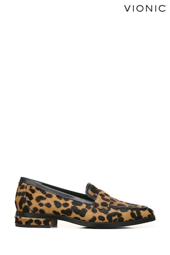 Vionic Sellah Tumbled Leather Slip On Shoes grey (C30406) | £130