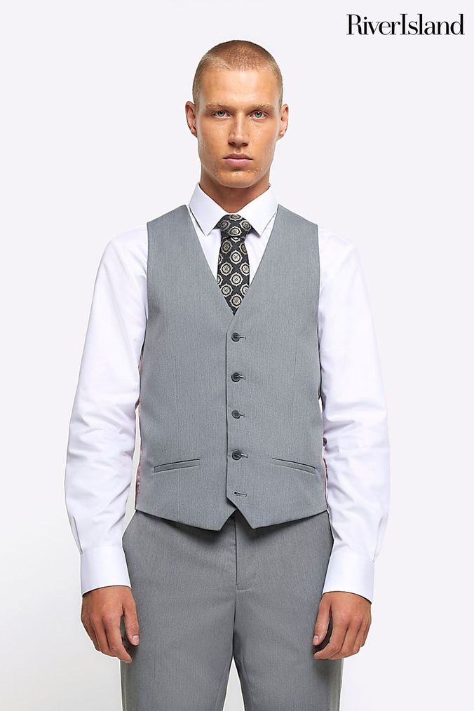 River island mens waistcoat sale