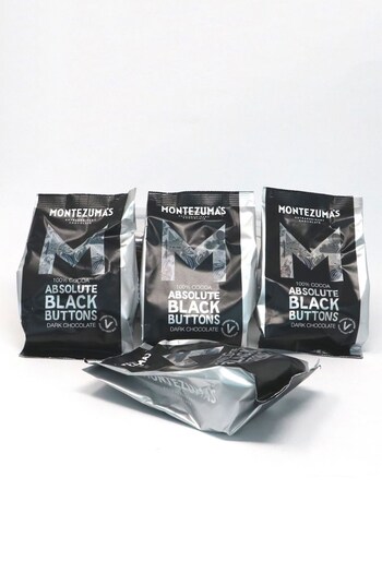 Montezuma's 4 Pack Absolute Black Chocolate Buttons (C30665) | £21