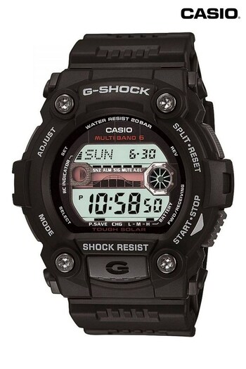Casio 'G-Shock G-Rescue' Black and LCD Plastic/Resin Solar Chronograph Radio-Controlled Watch (C30680) | £135
