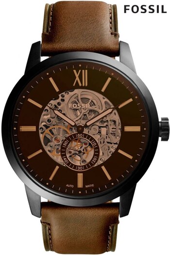 Fossil Gents 48mm Townsman Black Mechanical Watch (C30837) | £239