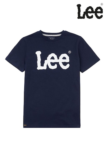 Lee Boys Navy Classic Wobbly T-Shirt (C30889) | £16 - £22