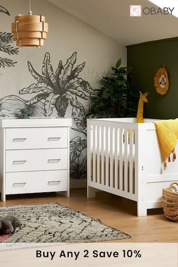 Obaby White Nika Mini 2 Piece Room Set (C30968) | £420