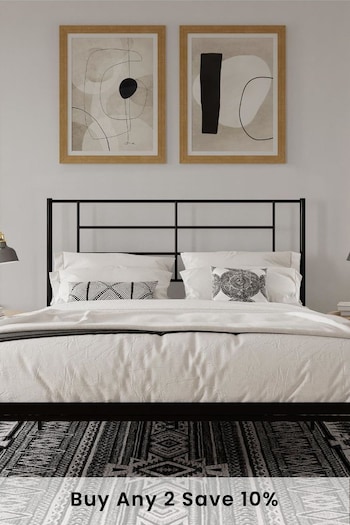 Dorel Home Black Europe Jensen Metal Bed (C31003) | £135 - £225