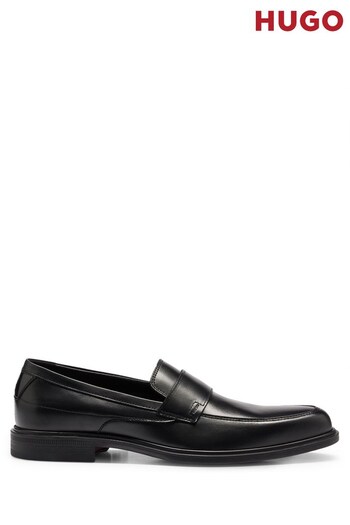 HUGO Kerr Leather Loafer Shoes air (C31163) | £199