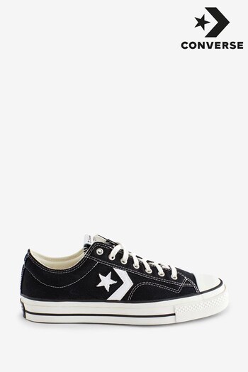 Converse Star Player 76 Canvas Black Trainers (C31197) | £65
