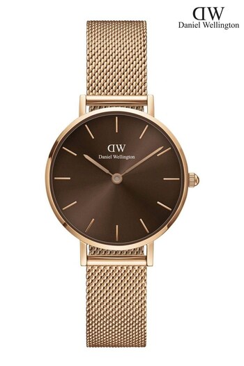 Daniel Wellington Ladies Petite Amber Brown Watch (C31376) | £139