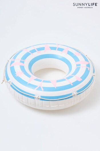 Sunnylife Blue Retro De Playa Stripe Pool Ring (C31490) | £28