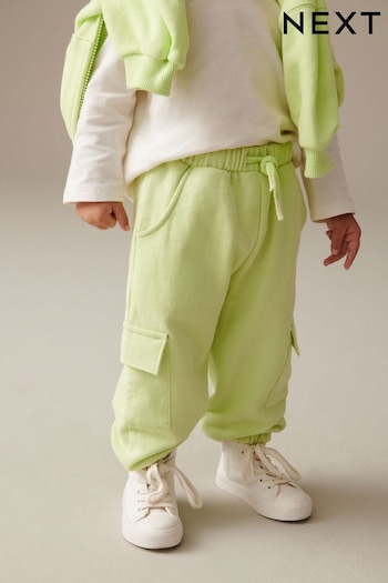 Lime Green Cargo Joggers (3mths-7yrs) (C31558) | £8 - £10