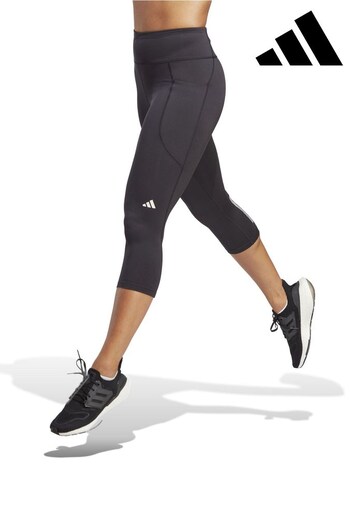 adidas Black Performance Running Dailyrun 3/4 Reflective Leggings (C31578) | £50