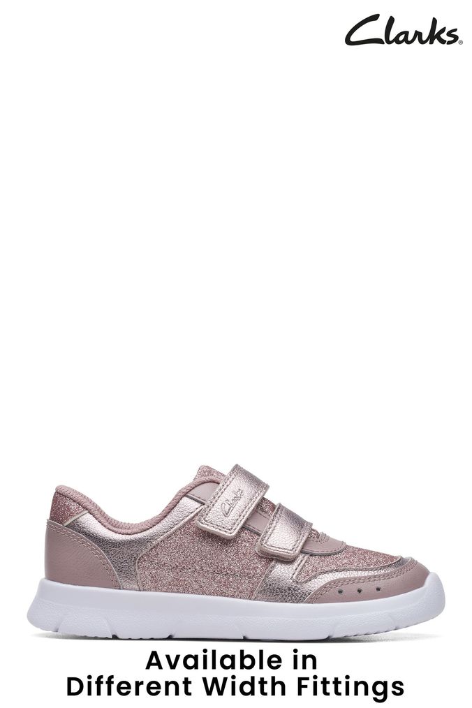 Clarks on sale pink trainers