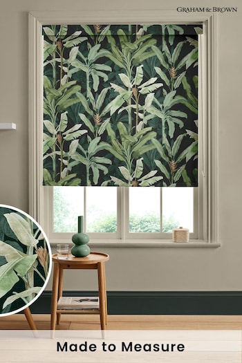 Graham & Brown Emerald Green Borneo Made to Measure Roller Blind (C31703) | £58