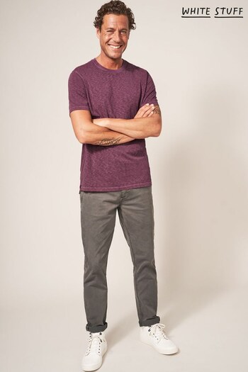 White Stuff Purple Abersoch Short Sleeve T-Shirt (C31723) | £25