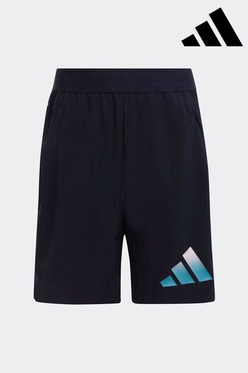 adidas Blue Train Icons AEROREADY Logo Woven Shorts (C31749) | £25