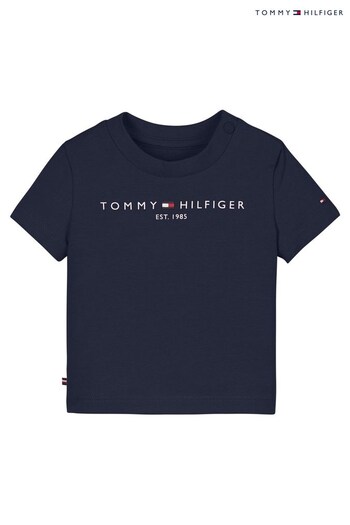 Tommy Hilfiger Rubber Blue Essential T-Shirt (C31939) | £20