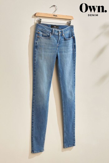 Own. Mid Blue Tint Low Rise Skinny Jeans (C31974) | £50