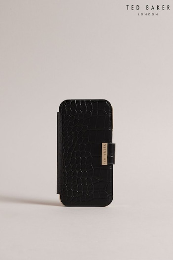 Ted Baker Khailly Croc Effect Iphone 13/14 Card Slot Black Case (C32094) | £40