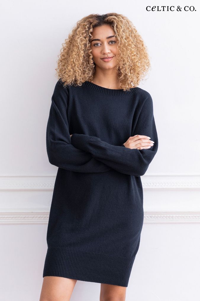 Long sleeve cheap woolen dress