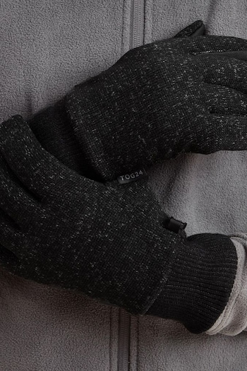 Tog 24 Grey Storm Knitlook Powerstretch Gloves (C32276) | £24