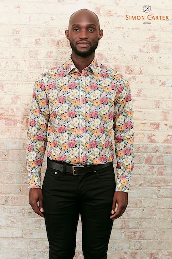 Simon Carter Yellow Melody Bloom Shirt (C32308) | £72